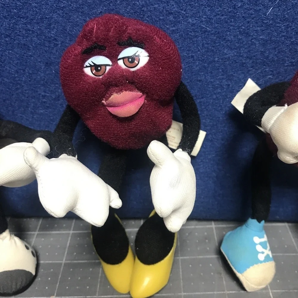4 California Raisins Flocked Applause Bendable Plush‎ 1 PVC Walker Not Working
